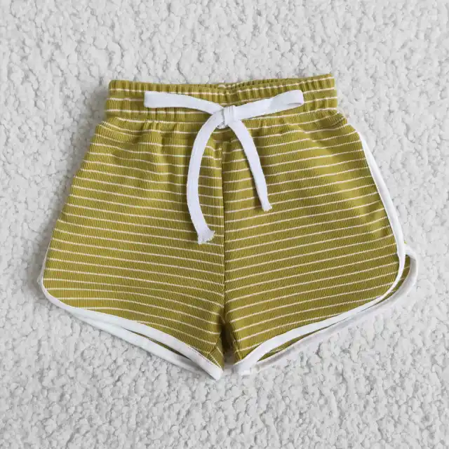 Kids Summer Cotton yellow Girls Shorts