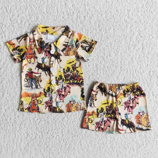 cartoon top short pants outfit