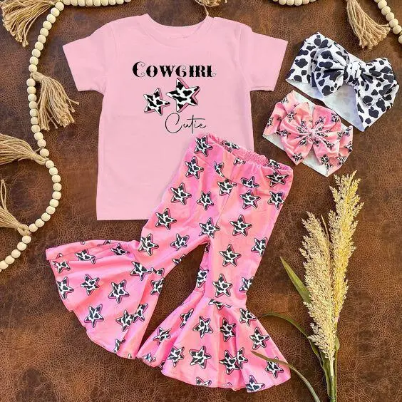 Pre-sale pink Short Sleeve Pants Set