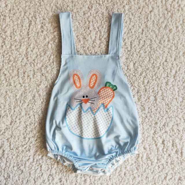 Easter Bunny egg sleeveless romper