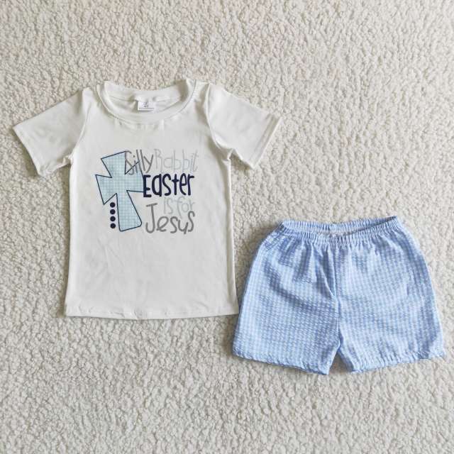 summer boy's short sleeve and shorts outfit kid's clothes