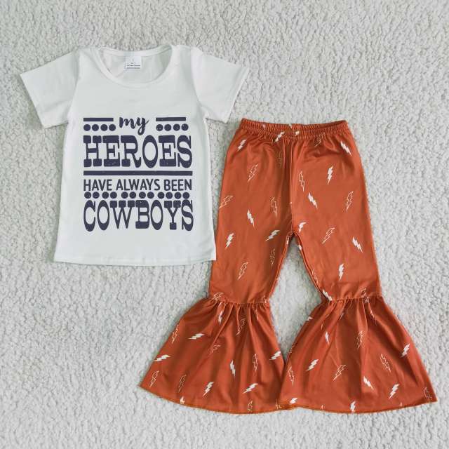 Western Design Heroes Cowboys Set Spring Boutique Outfit