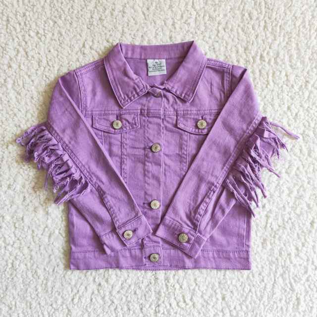 Baby Girls Long Sleeve purple Coat Jacket