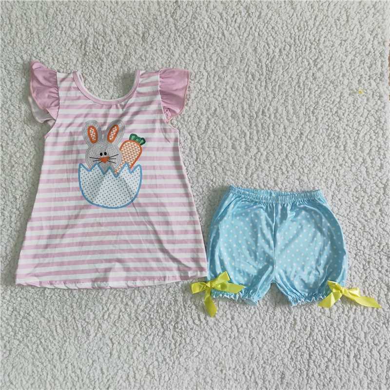 Easter Baby girl's pink summer set