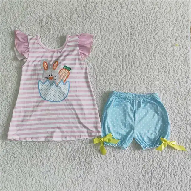 Easter Baby girl's pink summer set