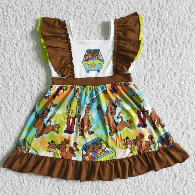 GSD0001 baby summer  clothes girl cartoon dress