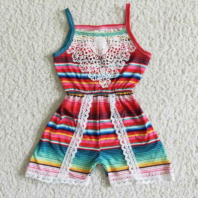 A7-1 baby girl summer clothes colorful romper
