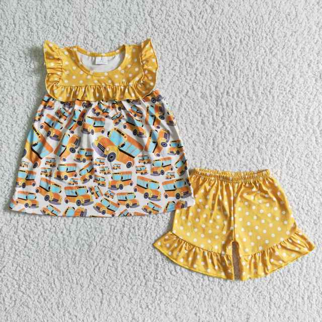 GSSO0075  Girl Summer Clothes  2 Pieces Kids Boutique Outfits
