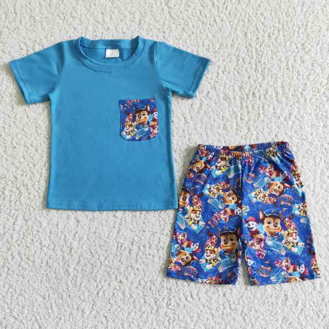 BSSO0059 Boys 2 Pieces Kids Summer Outfits
