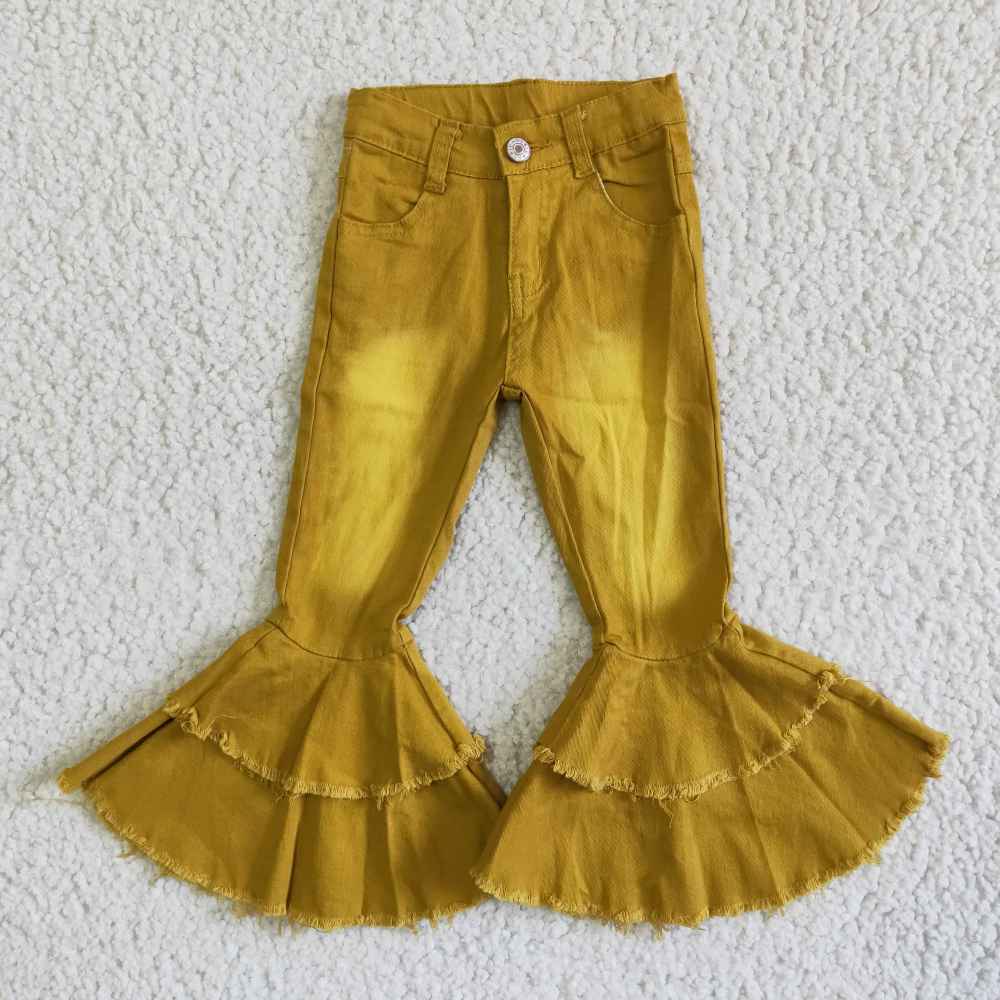 C14-1 Apricot Bleached Double Lace Jeans