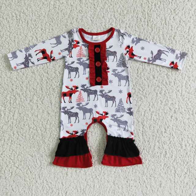 A22-9 Elk Black and Red Contrast Bodysuit Childrens Clothing
