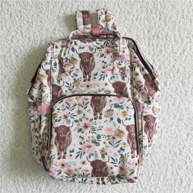 Flower cow pink  bag