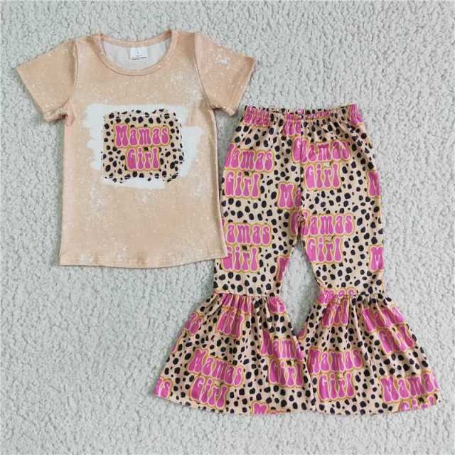 GSPO0078 Mamas Girl Short Sleeve Pants Set