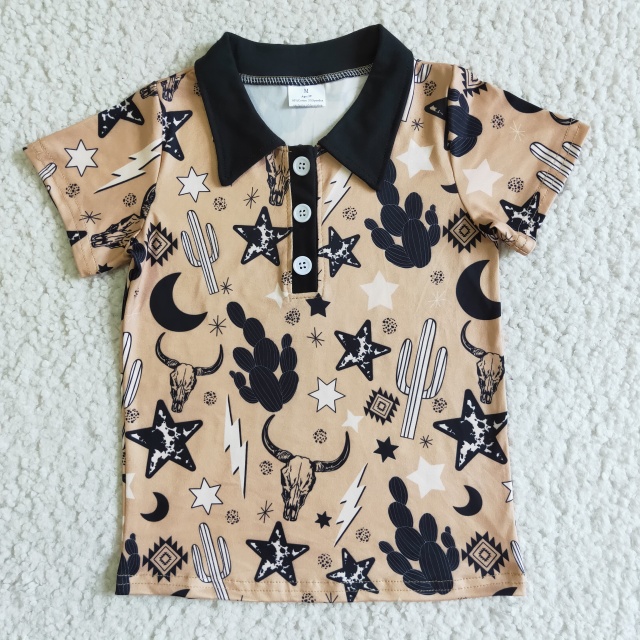 BT0019 children clothing short sleeve boys top