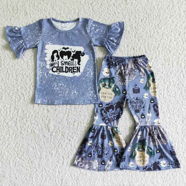 GSPO0121 kids cartoon  clothes short sleeve top with pants Halloween outfits