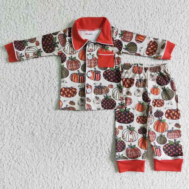 BLP0007  baby boy clothes  2 pieces Halloween outfits