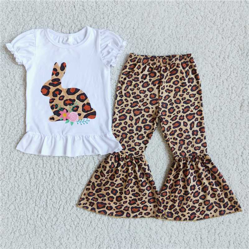 D9-20 Easter bunny leopard sleeve pant outfits