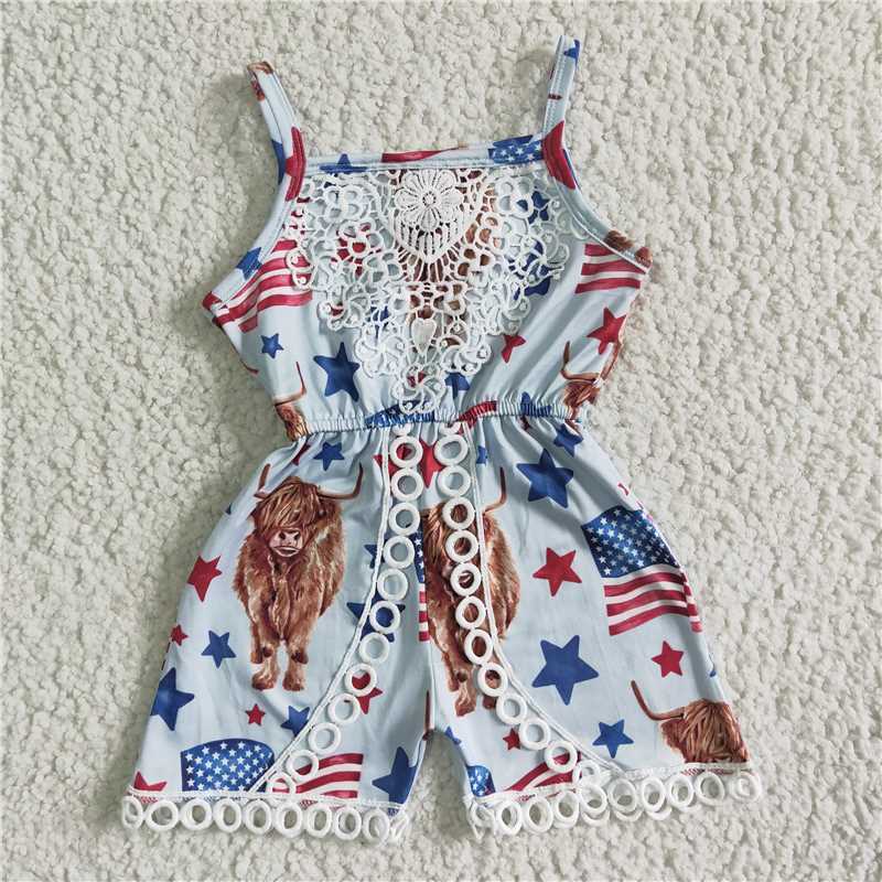 SR0053 Kids white mountain cow outfits
