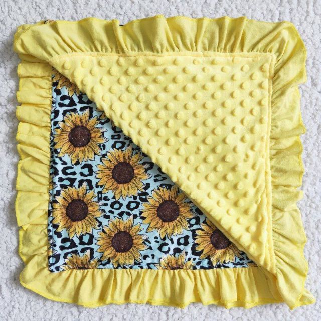 sunflower baby blanket