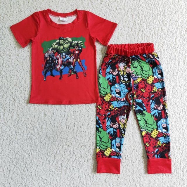 Cartoon character boy set