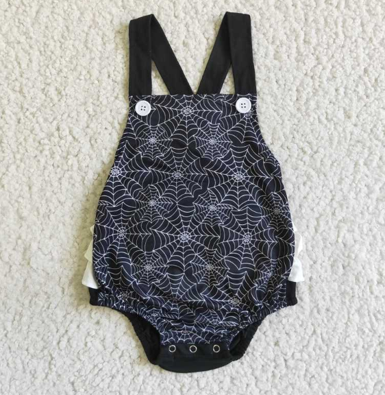 SR0075 Black Spider Web Tank Top romber