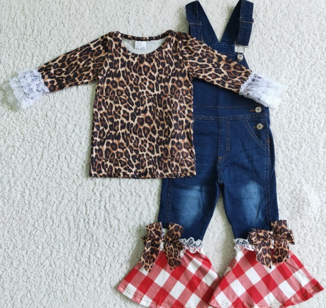 girls overalls suit