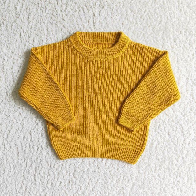 GT0034 yellow sweater top