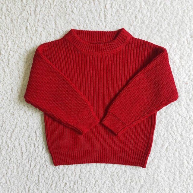 GT0032  red sweater top