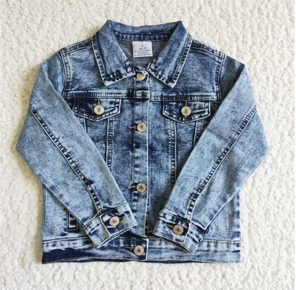 6 A5-14 blue and white denim jacket