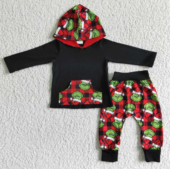 6 A10-29 boy hoodie set