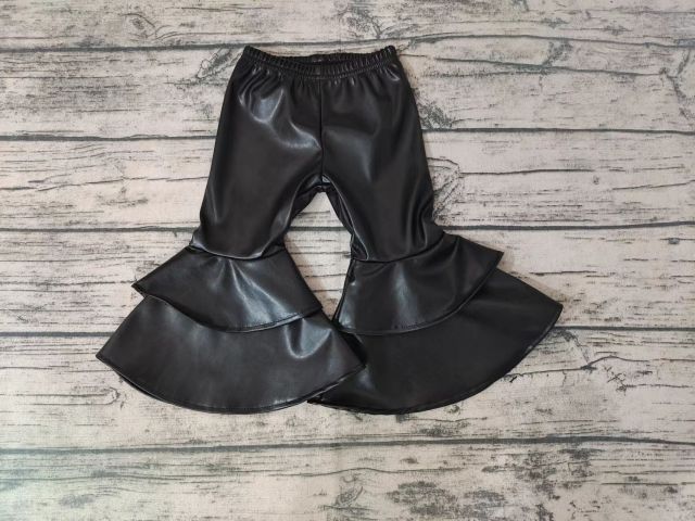 Presale  baby girls Leather Layered Pants