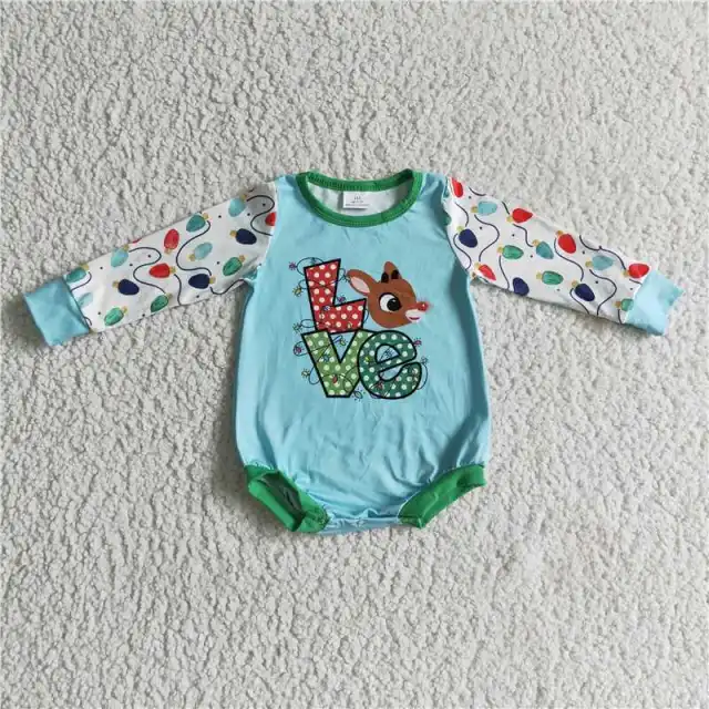 LR0156 Kids  Long Sleeve Romper