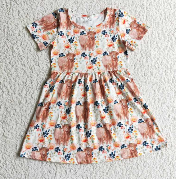 GSD0154 Girls Alpine Gloria Short Sleeve Dress