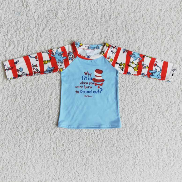 6 A28-3 dr seuss long sleeve top