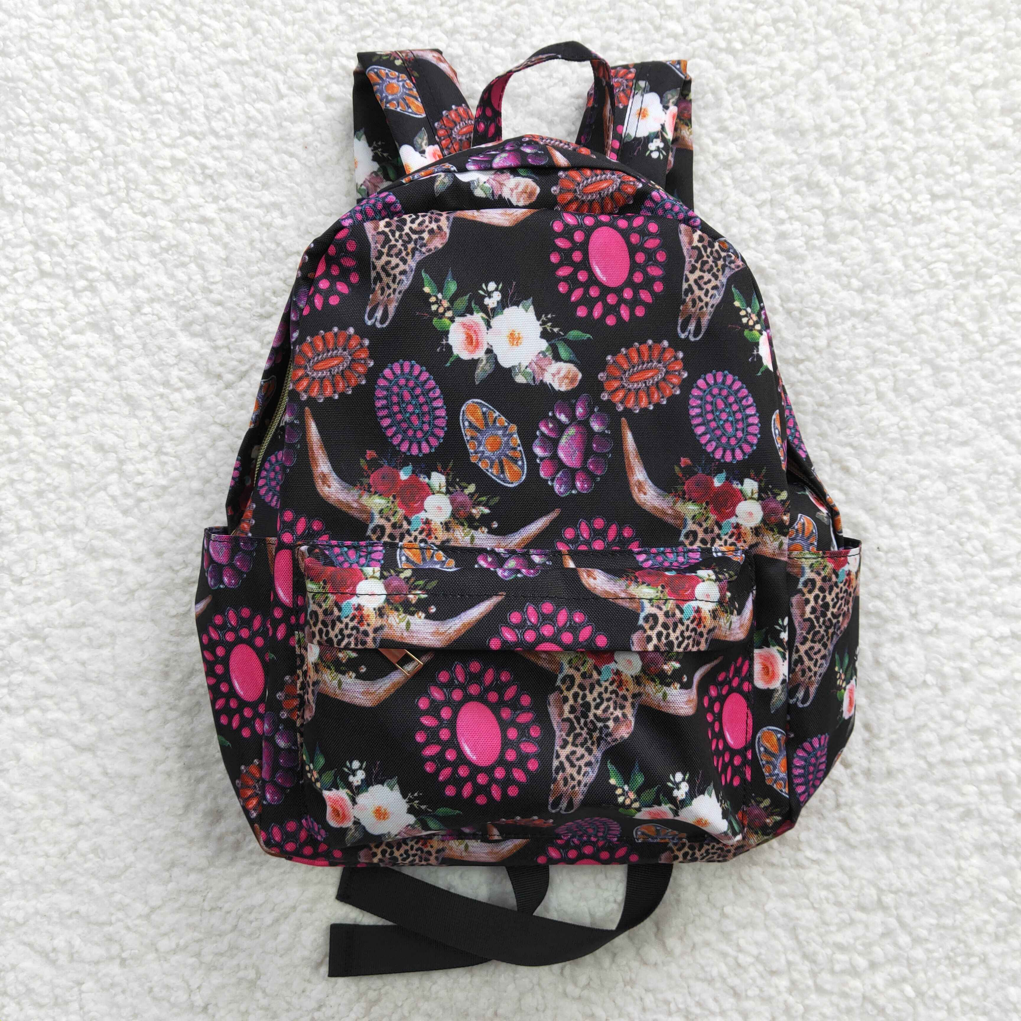 BA0042 children rose cow head ruby Bags