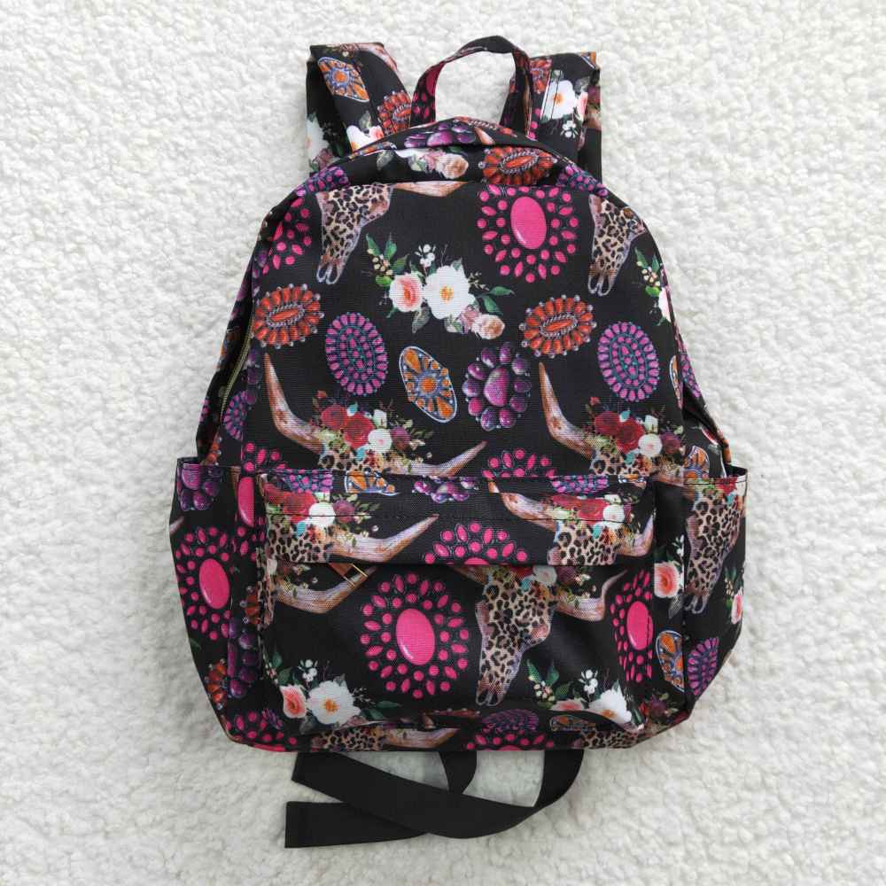 BA0042 children rose cow head ruby Bags