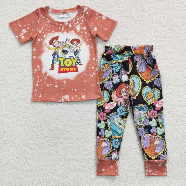 BSPO0094 Boys Toy Story Short Sleeve Pants summer set