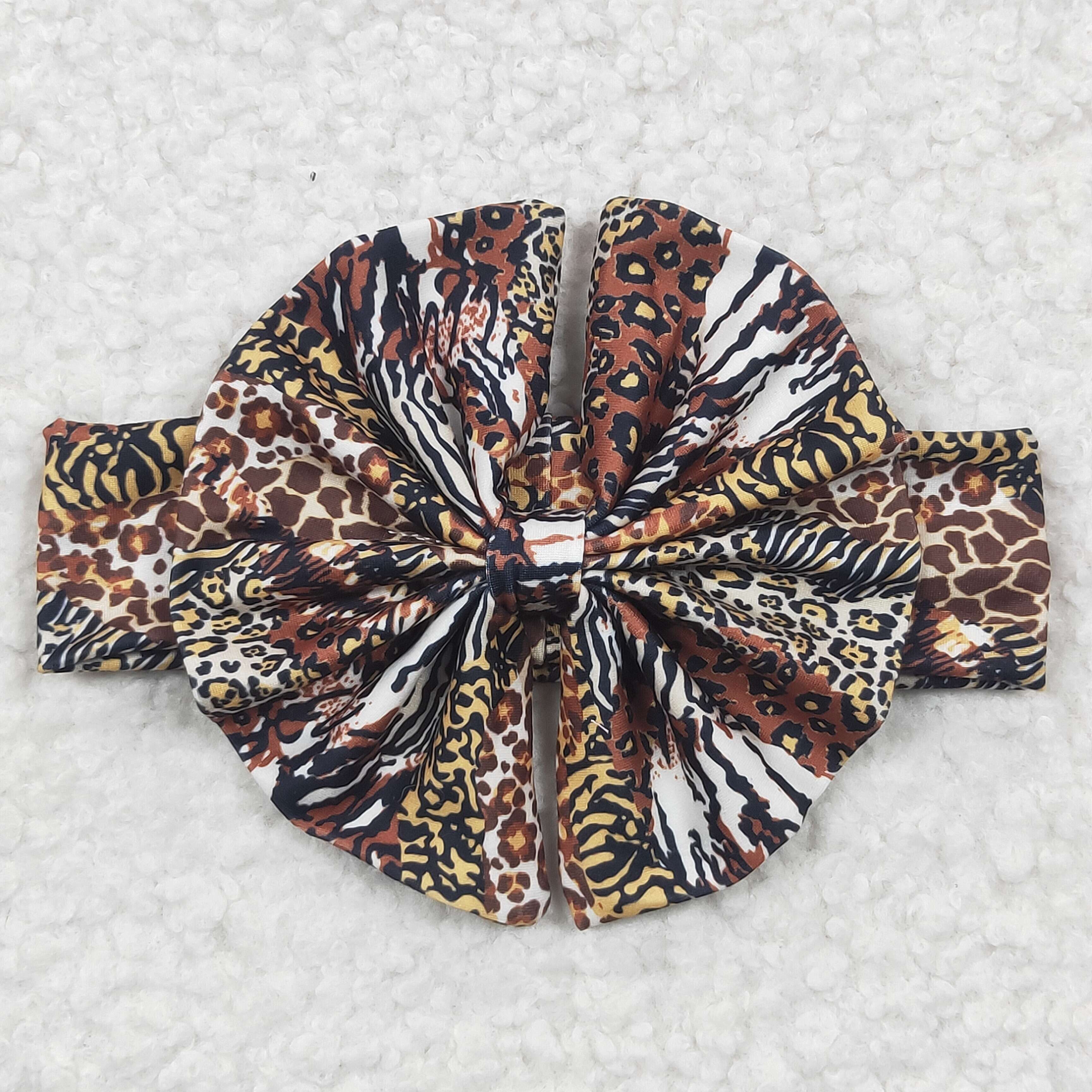 GBO0096 Girls WILD THING leopard short sleeve briefs summer set