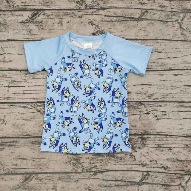 Pre-order girls summer clothes bluey short sleeve top