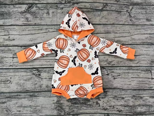 Pre-order girls summer clothes long sleeve hooded jumpsuit