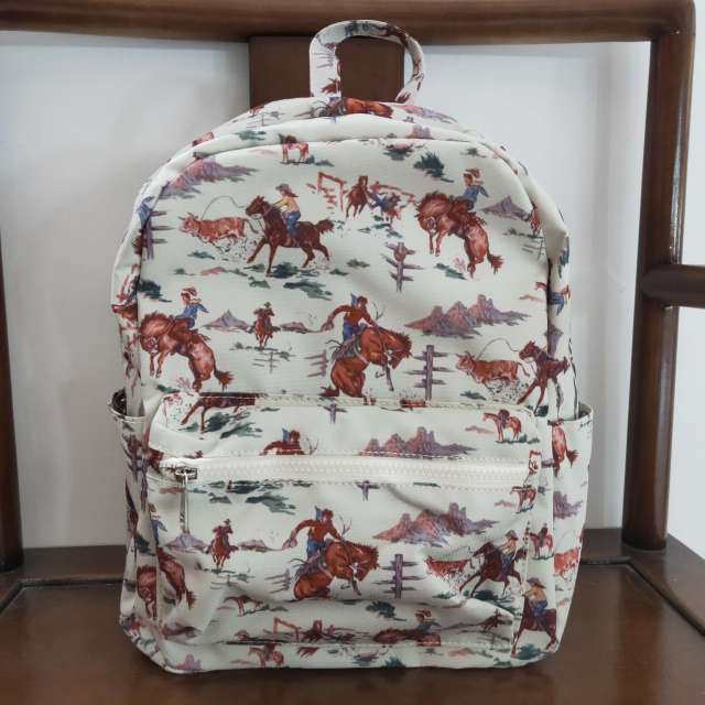 BA0059 Girl Riding Horse Backpack Bags