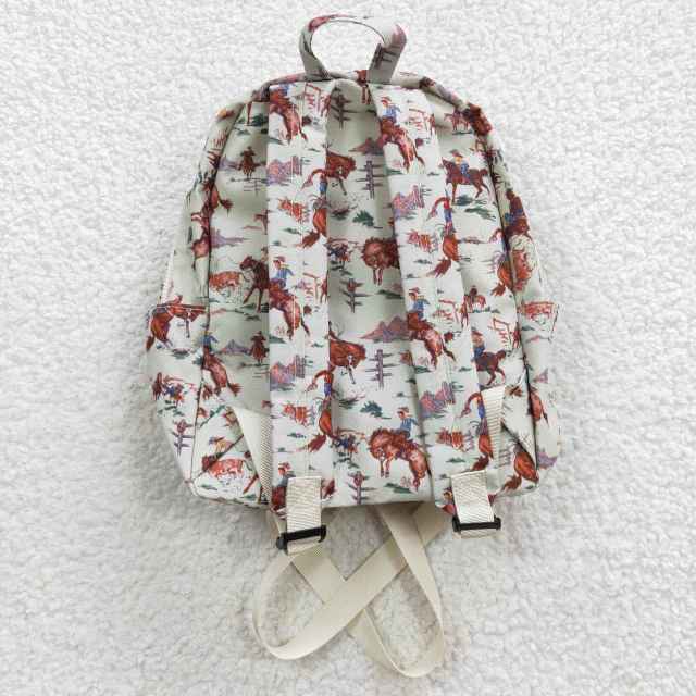 BA0059 Girl Riding Horse Backpack Bags