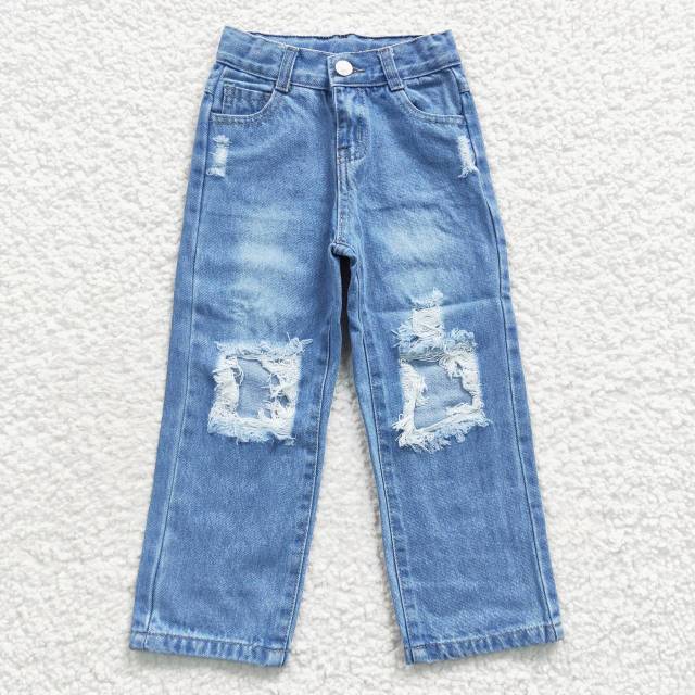 D4-16 boys' ripped demin jeans