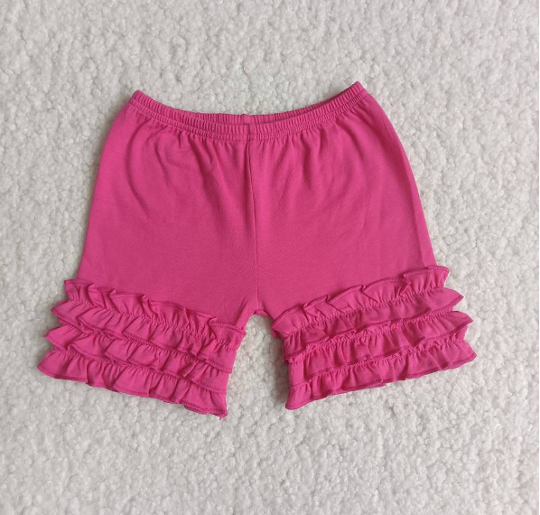 A14-14 rose red shorts