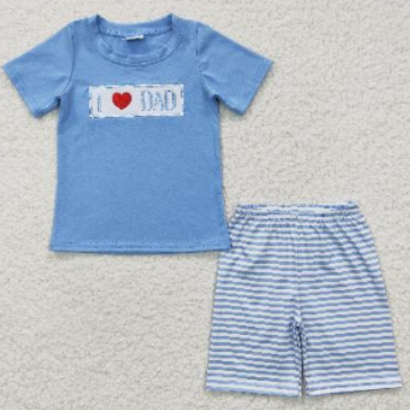 i love dad summer boy set