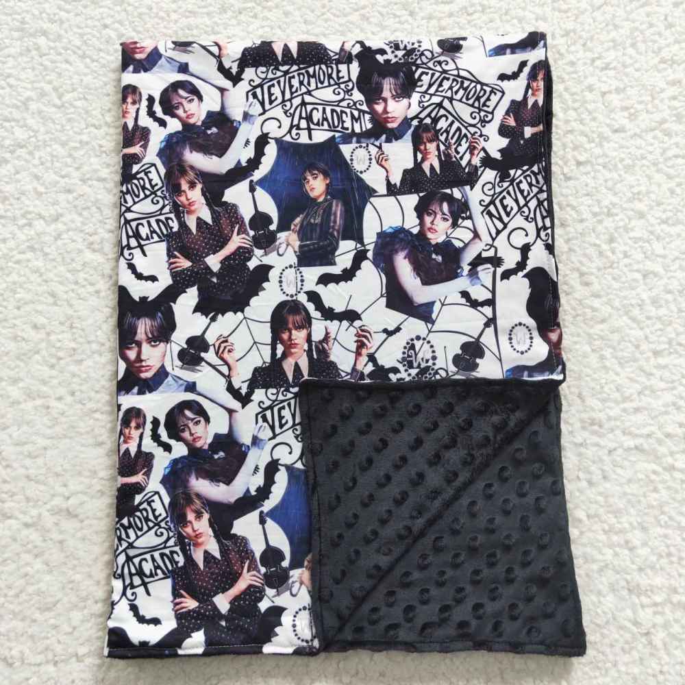 BL0051 WEDNESDAY black blanket