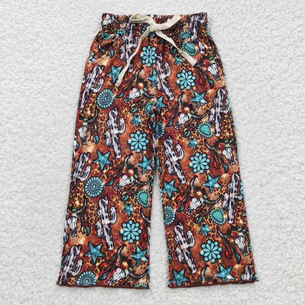 P0139 Alpine emerald leopard print trousers