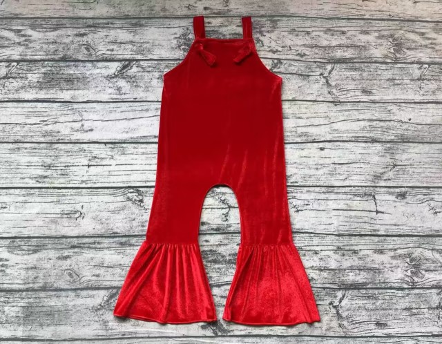 Pre-order kids summer red umpsuit