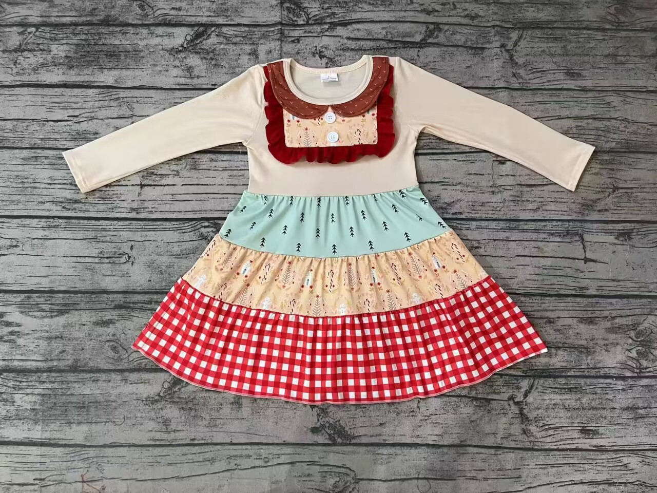 Pre-order girls summer clothes long sleeve dresses
