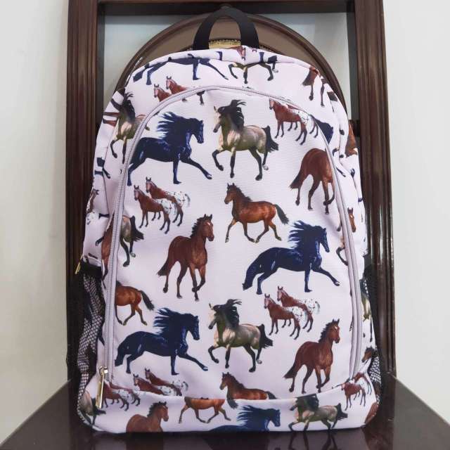 BA0124 Horse Light Purple Backpack